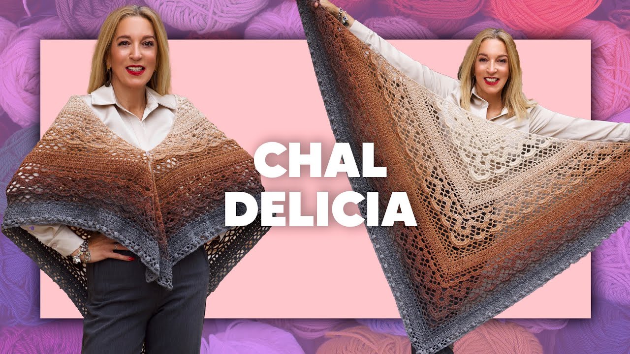 ¡EL REGALO PERFECTO! CHAL DELICIA - TEJER CROCHET SÚPER FÁCIL en Tejer es de guapas