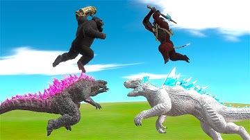 EVOLVED GODZILLA AND KONG PROTECT CITY FROM KAIJU INVASION - Kaiju Battle Simulator