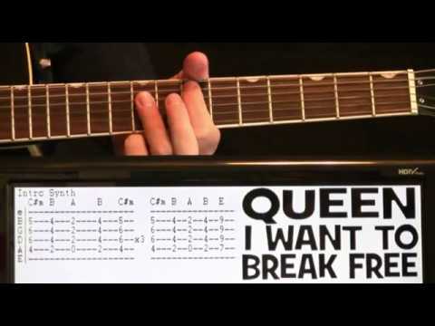 I Want To Break Free Chords x Guitar Tab With Guitar Lesson By Queen