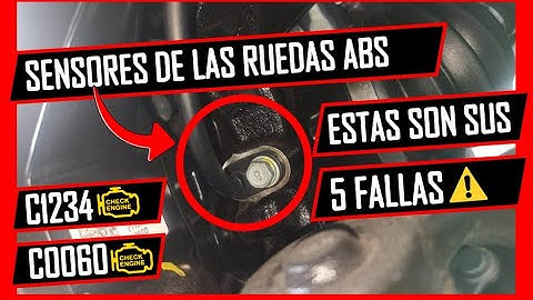 5 Fallas DEL SENSOR ABS 👉SENSOR DE RUEDAS Dañado !ESTO PASA!⚠️