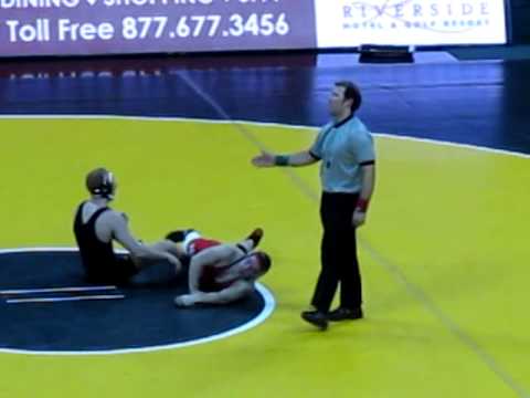 Aaron Janssen 157 pound Iowa Hawkeye vs Sean Nemec...