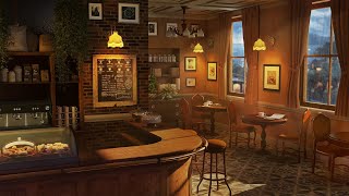 Vintage Coffee Shop Ambience  Smooth Piano Jazz Music w/ Rain for Studying, Work & Relaxation