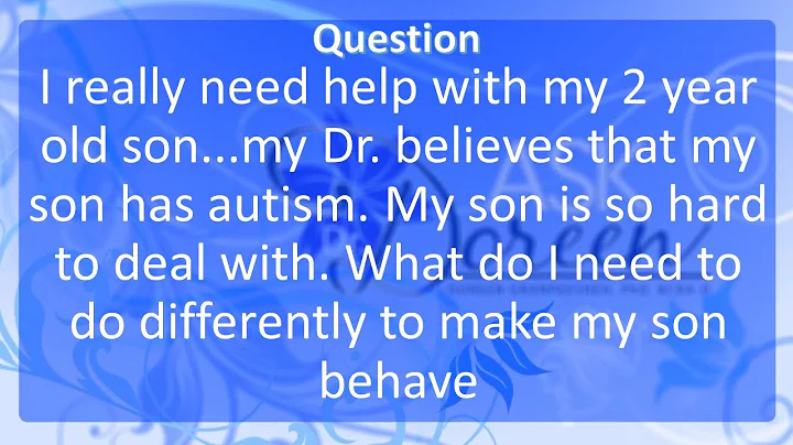 What do I Need to do Differently to Make my Son Be...