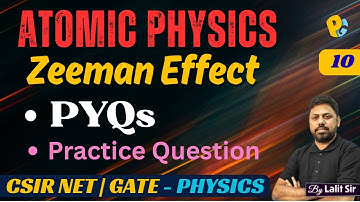 Zeeman Effect | PYQs & Practice Questions | Raj Kumar Book Solutions | CSIR NET & GATE Physics
