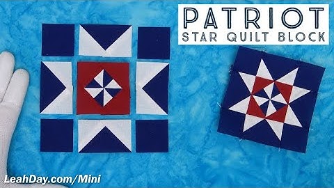 Piece a Patriot Star Quilt Block - Mini Block Monday #21
