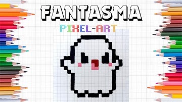 Pixel Art Tutorial: Drawing a GHOST Step By Step