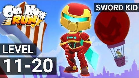 Om Nom Run Chapter 2 Walkthrough Level 11-20 Gameplay with Sword Kid (Android/iOS)