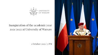 Inauguration of the academic year 2021/2022 at University of Warsaw