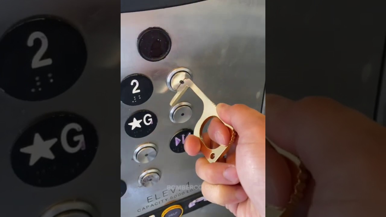 Bomber Door Opener (Anti-Microbial Brass Keychain Tool)