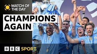 Manchester City win four Premier Leagues in a row | Match of the Day | BBC Sport