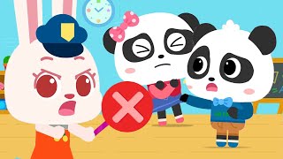 no no touch my body safety rules for kids nursery rhymes kids songs kids cartoon babybus