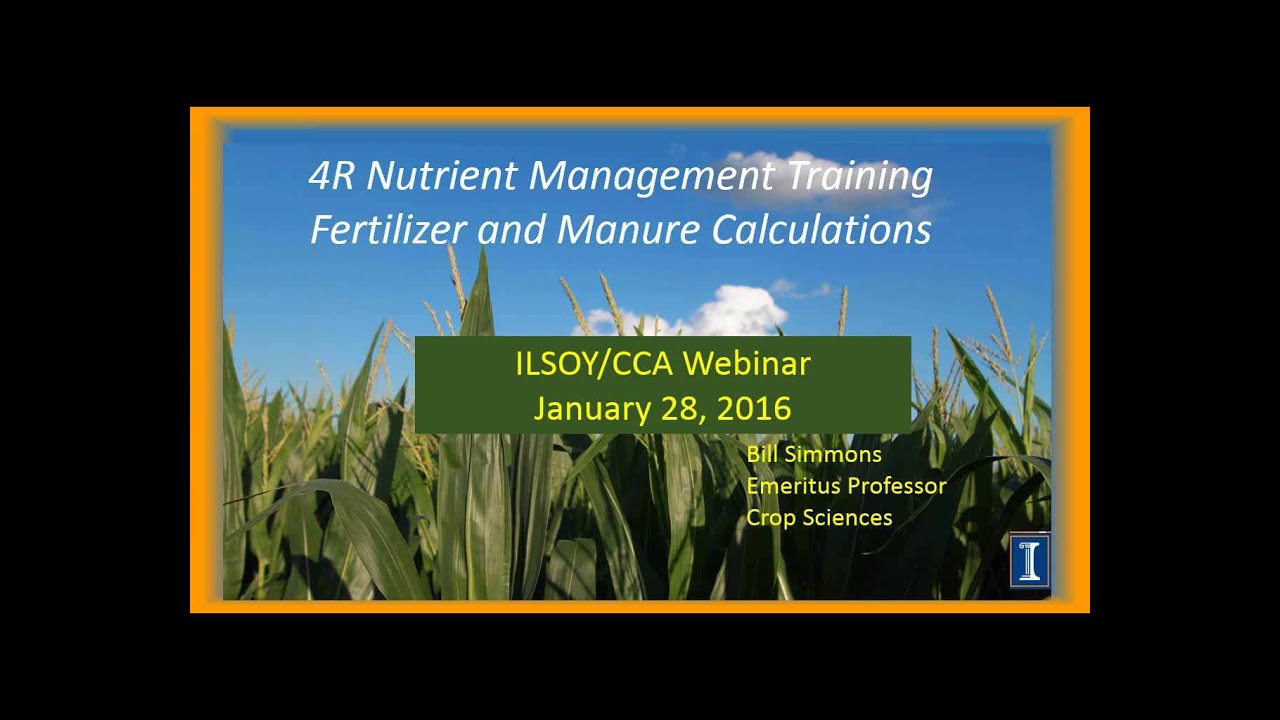Webinar: Fertilizer and Manure Calculations