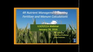 Webinar: Fertilizer and Manure Calculations