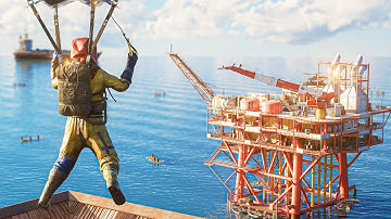 Parachuting From my Base to Oil Rig