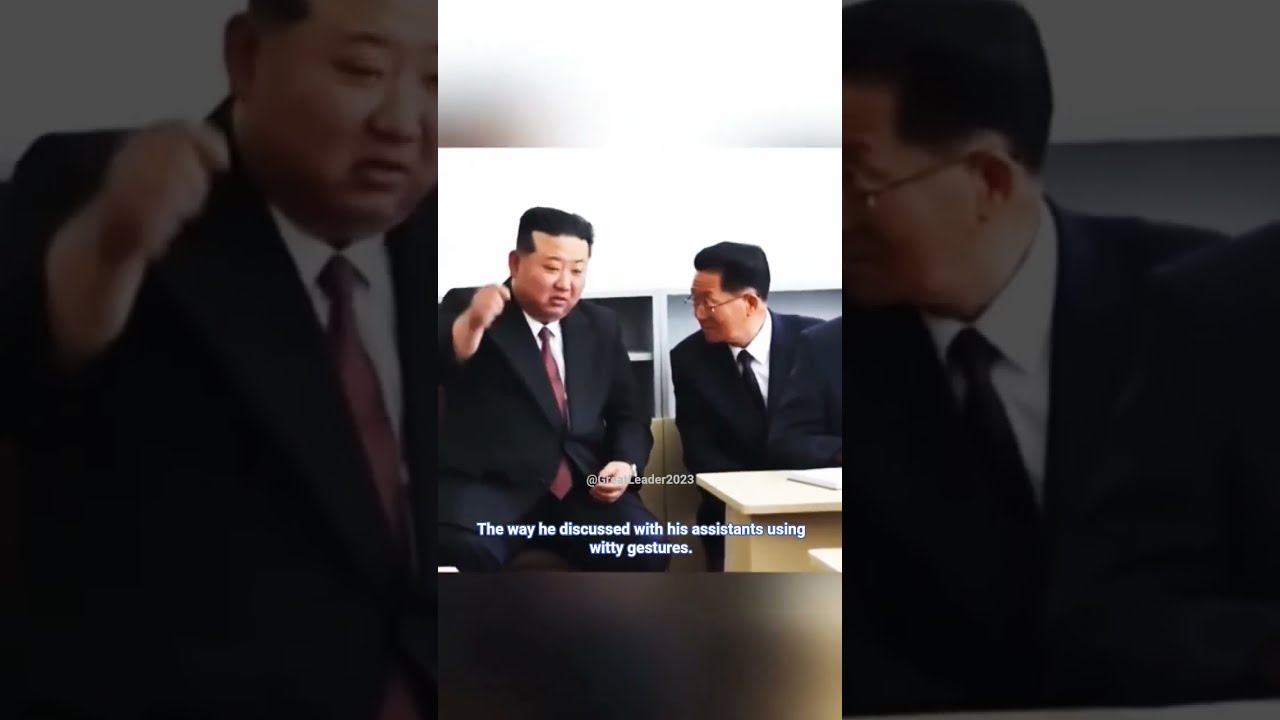 The Way He Discussed With His Assistants Using Witty Gestures Kimjongun Northkorea Shorts Leader