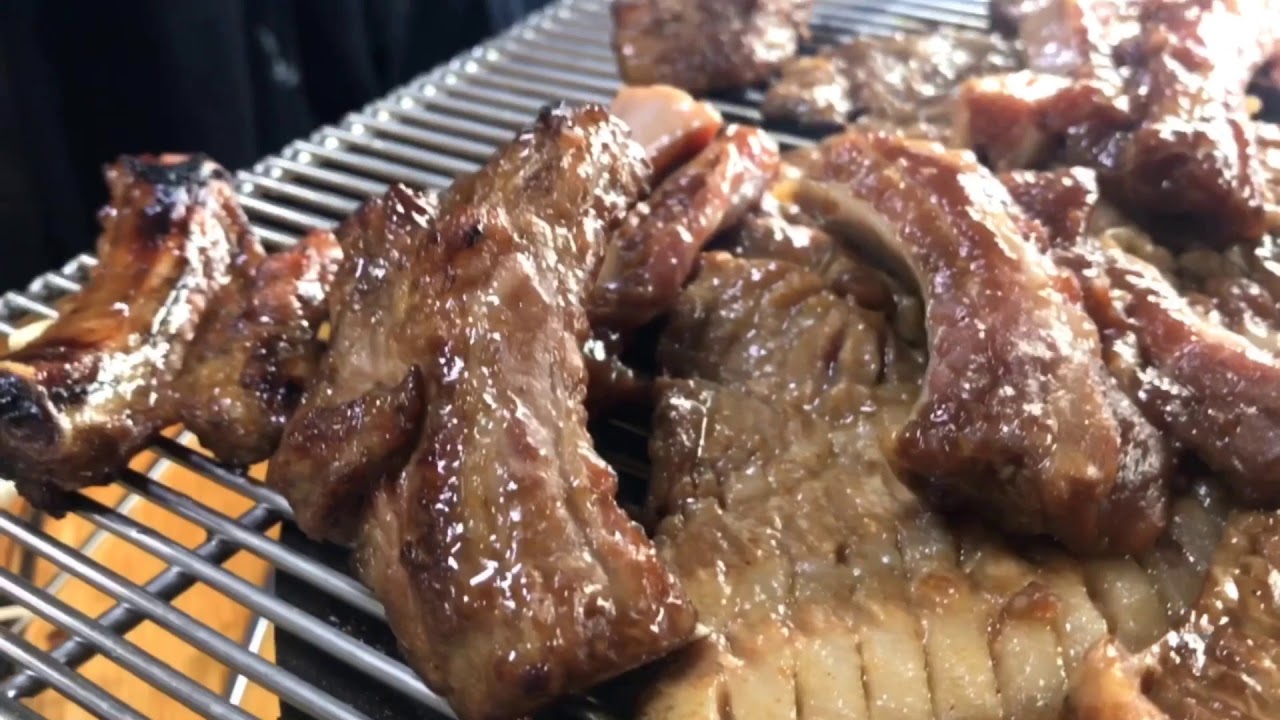 Korea’s best meat Jeju BBQ black pig YouTube