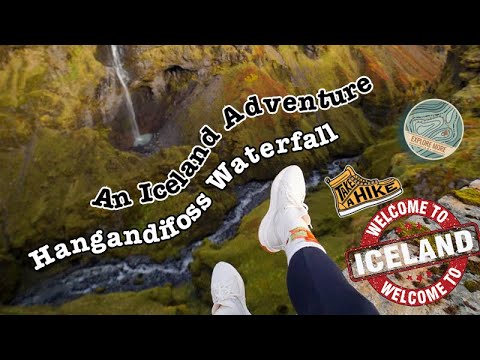 Hangandifoss Waterfall, Múlagljúfur Canyon - Iceland — Hangandifoss, Iceland — video poster