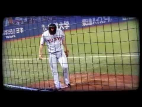 2015.CS.巨人対ヤクルト　澤村拓一　ブルペンでの剛腕