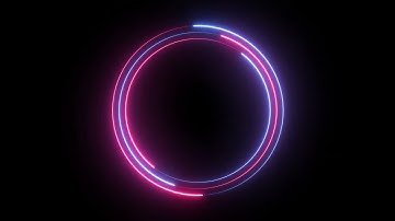 Neon Circle Loading Animation | Futuristic Tech Loop