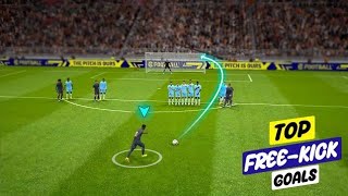 TOP FREE-KICK GOALS in efootball 2024 Mobile