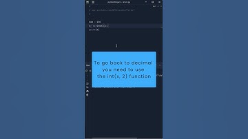 bin() in Python - Convert Numbers To Binary & Decimal