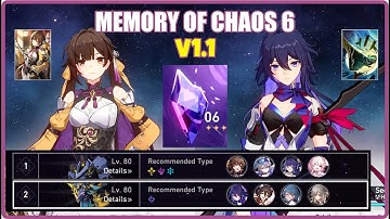 Memory of Chaos 6 E0 Seele E2 Sushang Full Stars v1.1