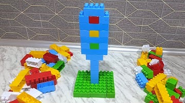 🚦 Satisfying DIY Traffic Light ASMR / Building/Blocks game/lego Blocks #asmr #buildingblocks #game 
