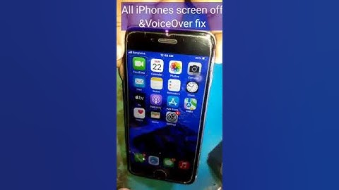 how to fix black screen and VoiceOver on iPhone & iPad #shorts