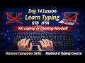 Keyboard Typing Practice in Telugu | Day 14 Lesson GTB HYN Keys Typing Course | Computer Skills