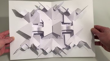 Oddly Satisfying Pop-up kaleidoscope (combined complex mechanisms)