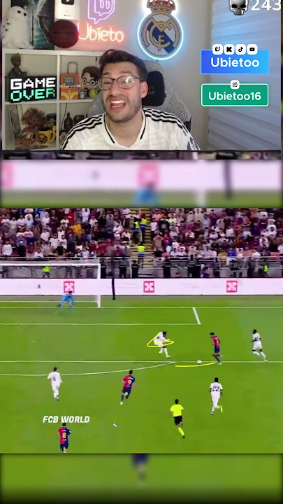 Golazo de Lamine Yamal #futbol #realmadridfc #ubietoo #fcbarcelona #lamineyamal #shortsvideo