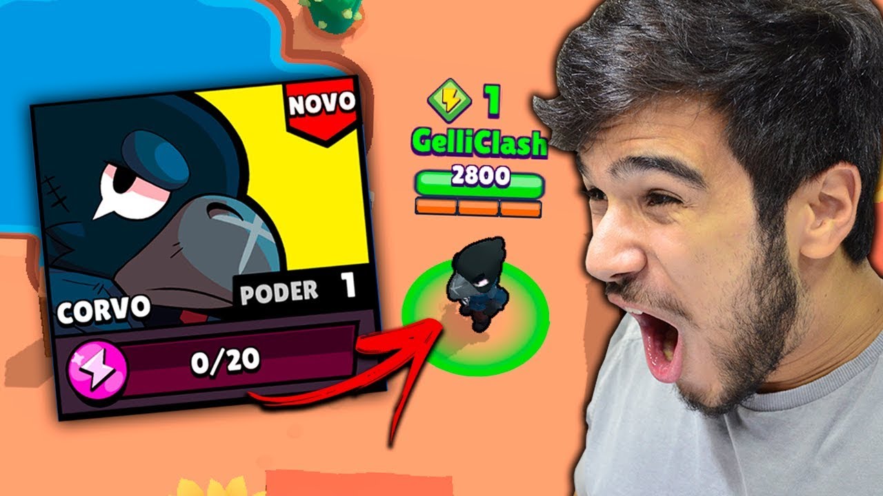 Testei Meu Novo Brawler Lendario Corvo Pela Primeira Vez Brawl Stars Youtube - corvo robô brawl stars poder super