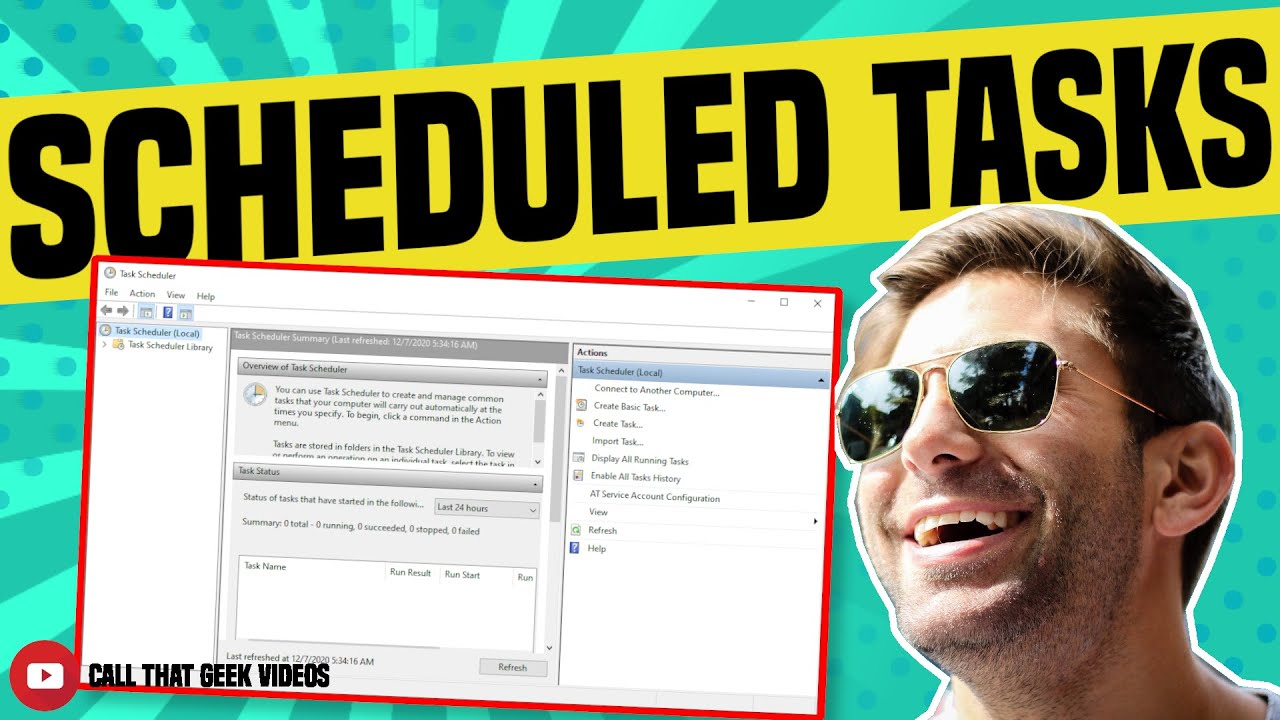 How to Use Task Scheduler to Run a Batch File   A MUST LEARN