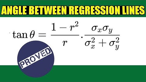 Angle between Two Lines of REGRESSION
