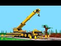 Lego city big crane for kids sven building his hut