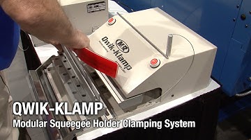 Qwik-Klamp - M&R Screen Printing Equipment - Squeegee Clamping System