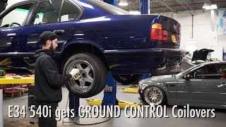 Individual E34 540i gets Ground Control Coilovers +more!
