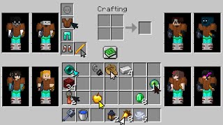 Celebrity 8 Youtubers Share 1 Inventory in Minecraft Wealth