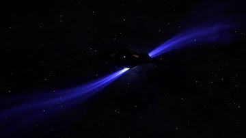 Elite Dangerous: White Dwarf w/ Accretion Jets.