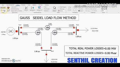 Simulation : Gauss Seidel Analysis  For Load Flow