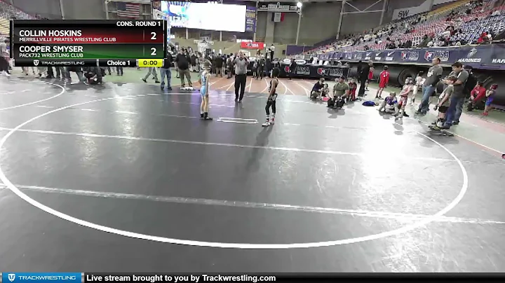 70 Lbs Cons. Round 1 - Collin Hoskins, Merrillvill...
