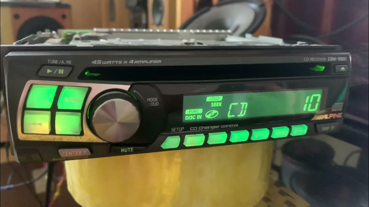 Alpine CDM-9801 - YouTube