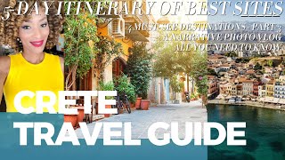 CRETE, GREECE TRAVEL GUIDE|4 Must-See Places to Visit in Greece 4K|Crete Travel Guide|2023|Vlog.