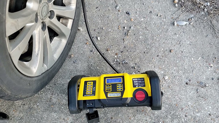 Stanley portable power 1200 how to use air compressor