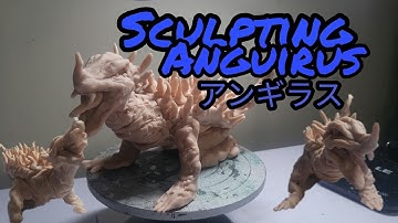 Sculpting Anguirus from Godzilla