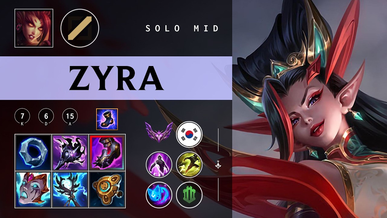 Zyra Mid vs Aurora - KR Master Patch 26.04