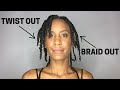 MISE EN PLIS: VANILLES (twist-out) VS NATTES (braid out)