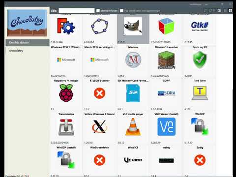 Chocolatey GUI för att uppdatera & installera appar i Windows (sv)