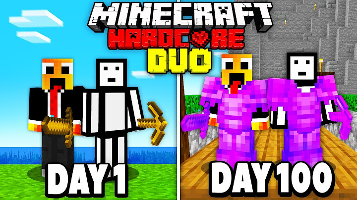 We Survived 100 Days In Hardcore Minecraft - Duo Minecraft Hardcore 100 Days