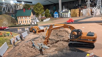 How to make a Realistic Homemade Construction Site - O Scale Model Trains